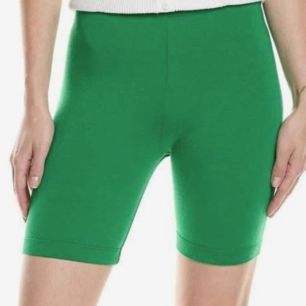 NEW Cotton Citizen Siena Biker Shorts Women Kelly Green Small